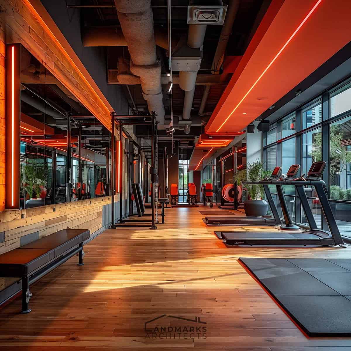 Recepción e interior del gimnasio VitaFit